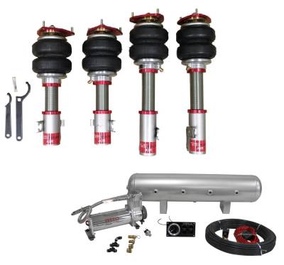 TruHart - TruHart TH-S1002-1+TH-MM01 Air Struts w/Essential for 05-07 Subaru WRX Sti