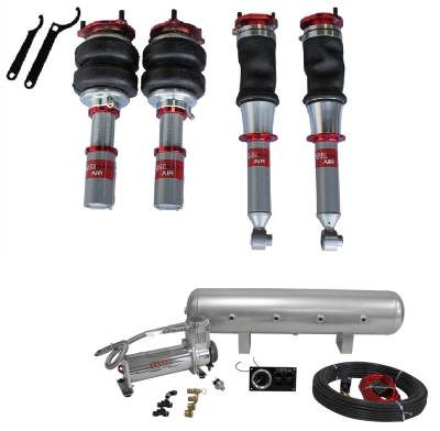 TruHart - TruHart TH-N1002+TH-MM01 Air Struts w/Essential for 95-98 Nissan 240SX