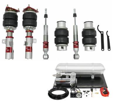 TruHart - TruHart TH-F1002+TH-MM03 AirPlus Air Struts w/Vera Basic for 05-14 Mustang