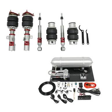 TruHart - TruHart TH-F1002+TH-MM02 AirPlus Air Struts w/Vera Element for 05-14 Mustang