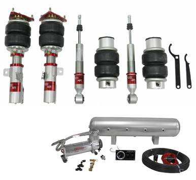 TruHart - TruHart TH-F1002+TH-MM01 AirPlus Air Struts w/Vera Essential for 05-14 Mustang