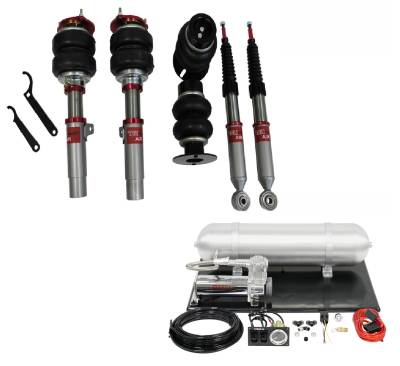 TruHart - TruHart TH-V1003+TH-MM03 Air Struts w/Basic Mgmt for 05-19 Volkswagen
