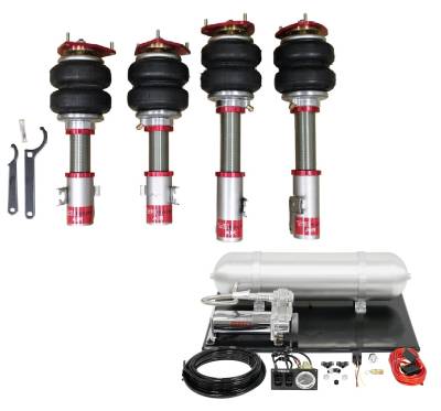 TruHart - TruHart TH-S1002-1+TH-MM03 Air Struts w/Basic for 05-07 Subaru Impreza WRX Sti
