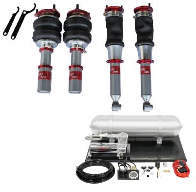 TruHart - TruHart TH-N1002+TH-MM03 Air Struts w/Basic Management for 95-98 Nissan 240SX