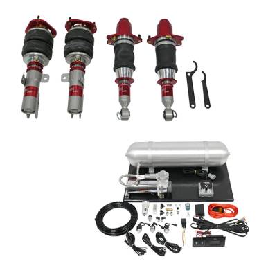 TruHart - TruHart TH-T1002+TH-MM02 Air Struts w/Element Management for 03-08 Corolla