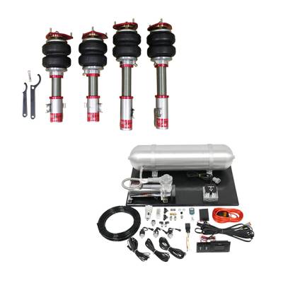 TruHart - TruHart TH-S1002-1+TH-MM02 Air Struts w/Element for 05-07 Subaru Impreza WRX Sti