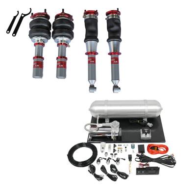 TruHart - TruHart TH-N1002+TH-MM02 Air Struts w/Element Management for 95-98 Nissan 240SX