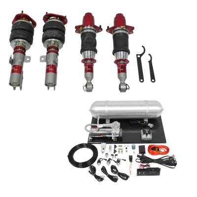 TruHart - TruHart TH-T1002+TH-ME01 Air Struts w/VERA Management for 03-08 Toyota Corolla
