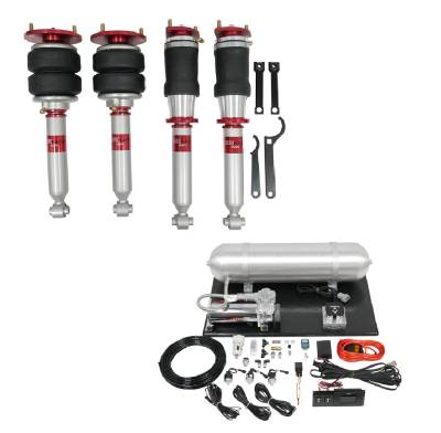 TruHart - TruHart TH-L1001+TH-ME01 Air Struts w/Evo for 98-05 Lexus GS300/GS400/GS430 RWD