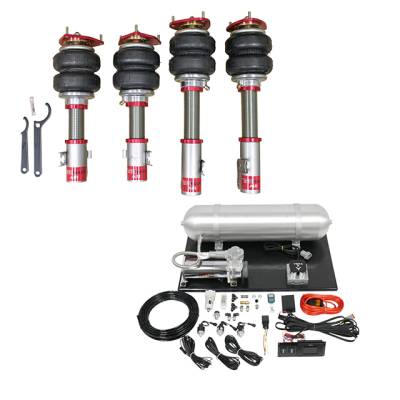 TruHart - TruHart TH-S1002-1+TH-ME02 Air Struts w/Evo-BT for 05-07 Subaru Impreza WRX Sti