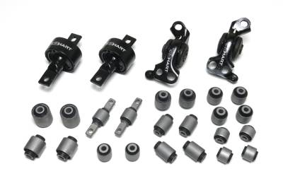 TruHart - TruHart TH-H305-KIT Arm Bushing Set Black 26pcs for 92-95 Honda Civic