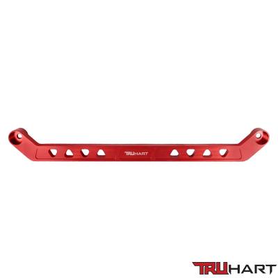TruHart - TruHart TH-H121-RE Rear Tie Bar Red for 96-00 Honda Civic