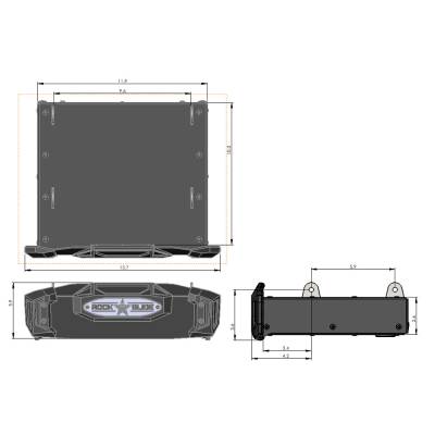 Rock Slide Engineering - Rock Slide Engineering RS-900 R-Step Universal 9" Wide Step w/Flat Surface