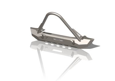 Crawltek Revolution - Crawltek CWLTJ10231 MidWidth Front Bumper w/Stinger Pyro for 76-06 Jeep CJ TJ/YJ