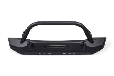 Crawltek Revolution - Crawltek CWLTJ10211 Mid-Width Front Bumper w/Bull Bar for 76-06 Jeep CJ YJ/TJ