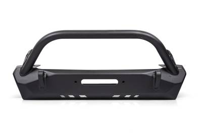Crawltek Revolution - Crawltek CWLTJ10111 Stubby Front Bumper w/Bull Bar Pyro for 76-06 Jeep CJ YJ/TJ