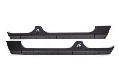 Crawltek Revolution - Crawltek CWLJK40401 Rocker Body Cladding Steel for 07-18 Jeep Wrangler JK 4DR