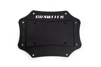 Crawltek Revolution - Crawltek CWLJK38001 Tailgate License Plate Relocation for 07-18 Jeep Wrangler