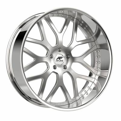 Amani - Amani ALL30945774R15BCX ALLORA 30x9 6x135/5x5.5 15mm Brushed/Chrome