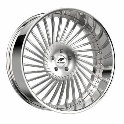 Amani - Amani Wheel CHI2210436L16R38BCX CHILE 22x10 5x112/4.5 38mm Brushed/Chrome