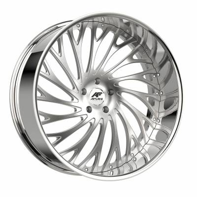 Amani - Amani Wheel VAM2210436L16R38BCX VAMOS 22x10 5x112/4.5 38mm Brushed/Chrome