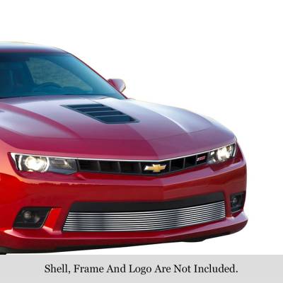 APS - APS GR03FEI97C Stainless Billet Bumper Grille Brushed for Chevy/Camaro LS/LT/RS