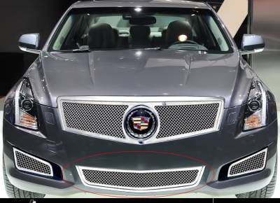APS - APS GR01GEI53T Wire Mesh Bumper Grille Polish 13-14 Cadillac ATS