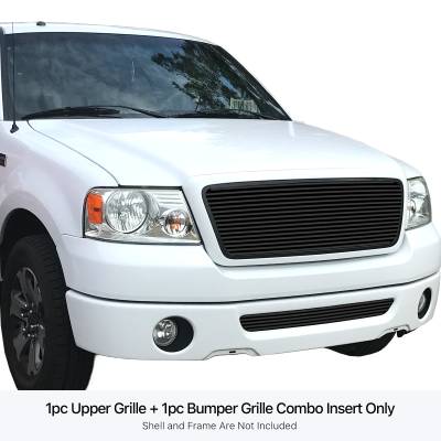 APS - APS Stainless Billet Grille Black 06-08 Ford F150 GR06HGI25J