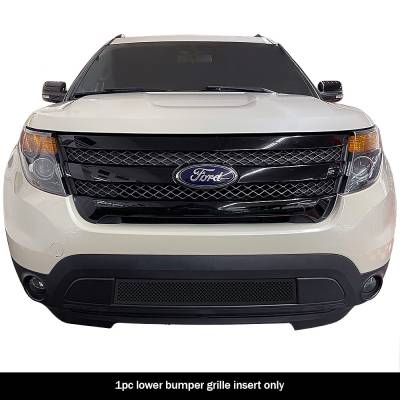 APS - APS GR06GEE59H Wire Mesh Bumper Grille Black 11-15 Ford Explorer