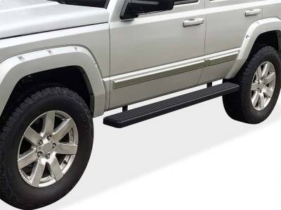 APS - APS IStep 6" Running Boards Black for 06-11 Jeep Commander IB10FAJ5B