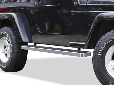 APS - APS IB10FJH4A IStep 6" Running Boards Brushed for 87-06 Wrangler YJ/TJ