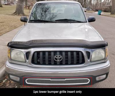 APS - APS Wire Mesh Bumper Grille Polish for 01-04 Toyota Tacoma GR20GED38T