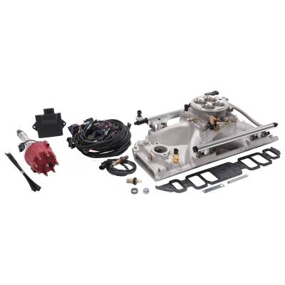 Edelbrock - Edelbrock 35850 Pro-Flo 4 EFI Traditional 4150-Style Kit for BB-Chevy Rect Port