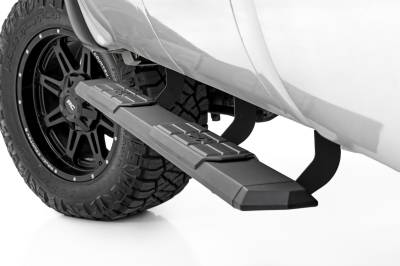 Rough Country Suspension Systems - Rough Country 45001 TR2 Side Step Bars Black for 99-16 Ford Super Duty Crew