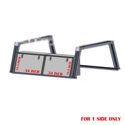 Black Horse Off Road - Black Horse Off Road CSBURHD65TX1 Base K2 Rack w/Tool Box
