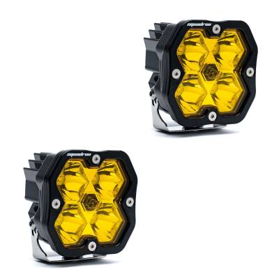 Baja Designs - Baja Designs 55-7811-2NH Squadron 2.0 Sport Black LED Auxiliary Light Pod Pair