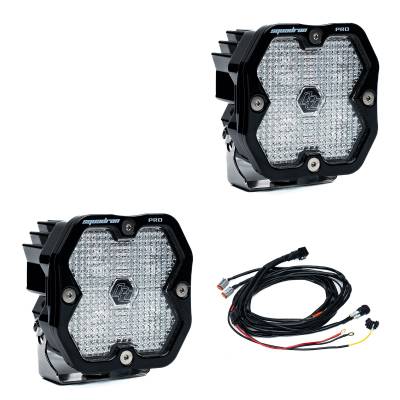 Baja Designs - Baja Designs 49-7806-2 Squadron 2.0 Pro Black LED Auxiliary Light Pod Pair
