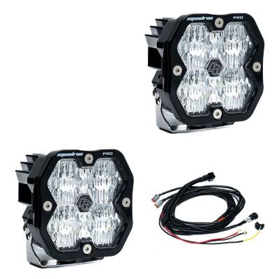 Baja Designs - Baja Designs 49-7805-2 Squadron 2.0 Pro Black LED Auxiliary Light Pod Pair