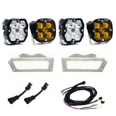 Baja Designs - Baja Designs 44-0053 Squadron 2.0 Sport/Squadron SAE Dual Fog Pocket Light Kit