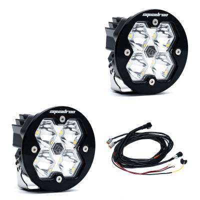 Baja Designs - Baja Designs 58-7801-2 Squadron-R 2.0 Sport Black LED Auxiliary Light Pod Pair