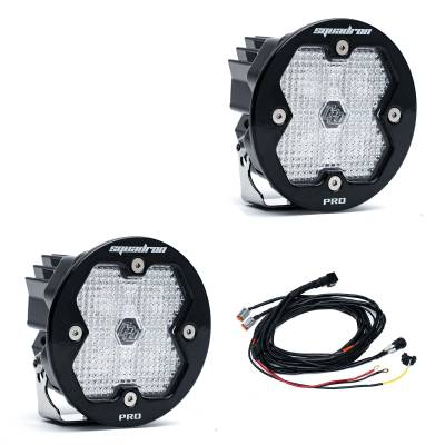Baja Designs - Baja Designs 59-7806-2 Squadron-R 2.0 Pro Black LED Auxiliary Light Pod Pair