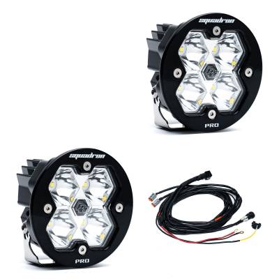 Baja Designs - Baja Designs 59-7801-2 Squadron-R 2.0 Pro Black LED Auxiliary Light Pod Pair