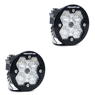 Baja Designs - Baja Designs 58-7805-2NH Squadron-R 2.0 Sport Black LED Auxiliary Light Pod Pair
