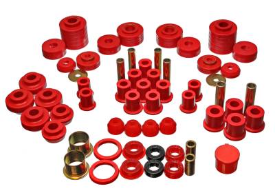 Energy Suspension - Energy Suspension 4.18101R Hyper-Flex Master Bushing Kit Red