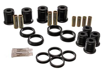 Energy Suspension - Energy Suspension 2.3103G Control Arm Bushing Set Front Polyurethane Black