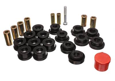 Energy Suspension - Energy Suspension 2.3108G Front Polyurethane Control Arm Bushing Set Black