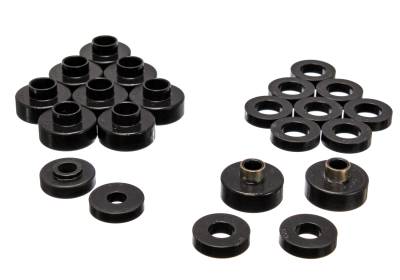 Energy Suspension - Energy Suspension 2.4103G Body Cab Mount Set Polyurethane Black