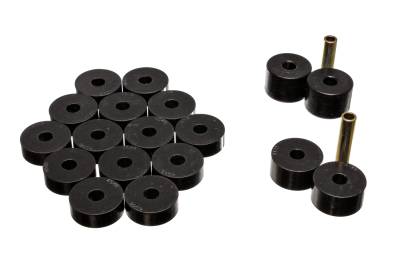 Energy Suspension - Energy Suspension 2.4106G Body Cab Mount Set Black for 74-75 Jeep CJ5