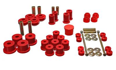 Energy Suspension - Energy Suspension 4.18111R Hyper-Flex Master Bushing Kit Red