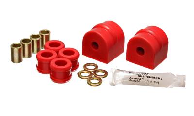 Energy Suspension - Energy Suspension 3.5195R Sway Bar Bushing Set Rear Polyurethane Red